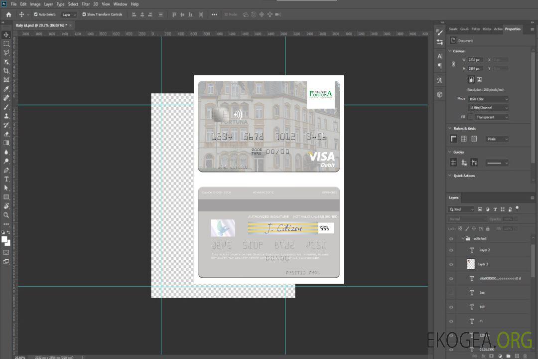 Carte de débit visa Luxembourg Banque Fortuna template Carte de débit visa Luxembourg Banque Fortuna template
